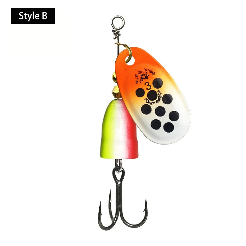 Metal Rotating Vibration Bait Bionic Fishing Lures High Quality Hard Baits With Sharp Hooks Fishing Tackle Fishing Accessories