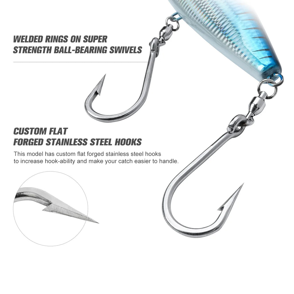 NOEBY High Speed Trolling Lure 170mm 213g 210mm 347g Sinking Big Game Offshore Saltwater Fishing Lure
