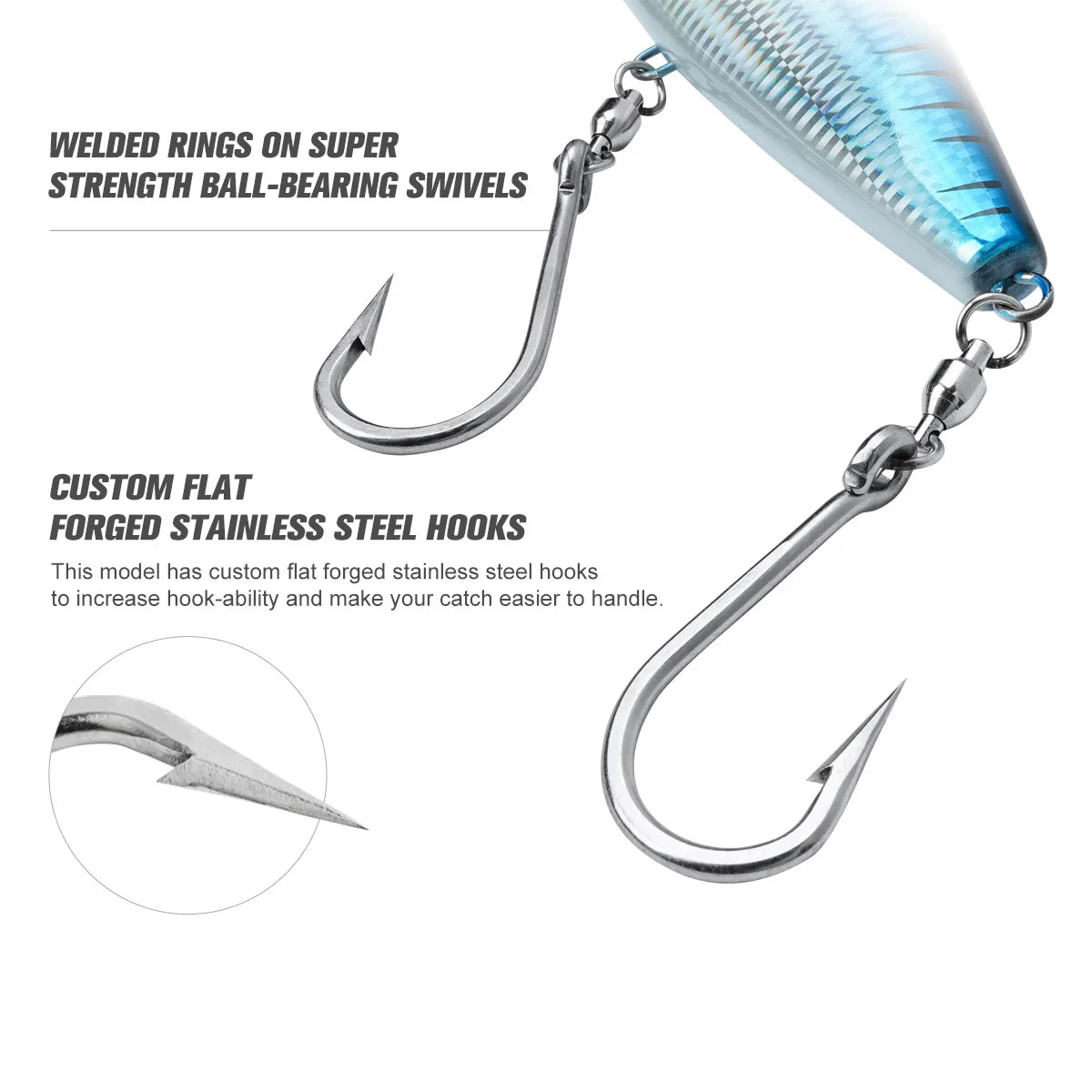 NOEBY High Speed Trolling Lure 170mm 213g 210mm 347g Sinking Big Game Offshore Saltwater Fishing Lure
