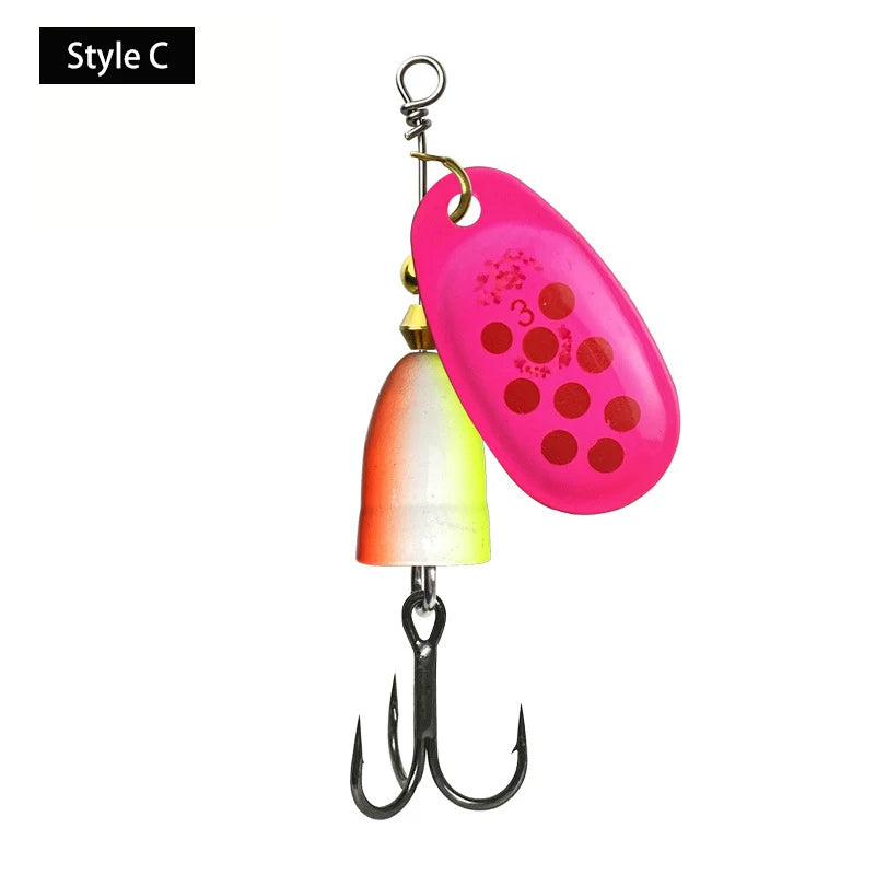 Metal Rotating Vibration Bait Bionic Fishing Lures High Quality Hard Baits With Sharp Hooks Fishing Tackle Fishing Accessories