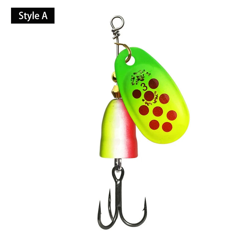 Metal Rotating Vibration Bait Bionic Fishing Lures High Quality Hard Baits With Sharp Hooks Fishing Tackle Fishing Accessories