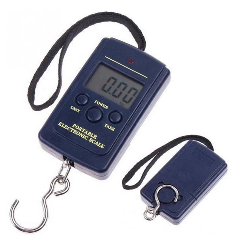 40kg X 10g Mini Digital Scale for Fishing Luggage Travel Weighting Steelyard Hanging Electronic Hook Scale, Kitchen Weight Tool