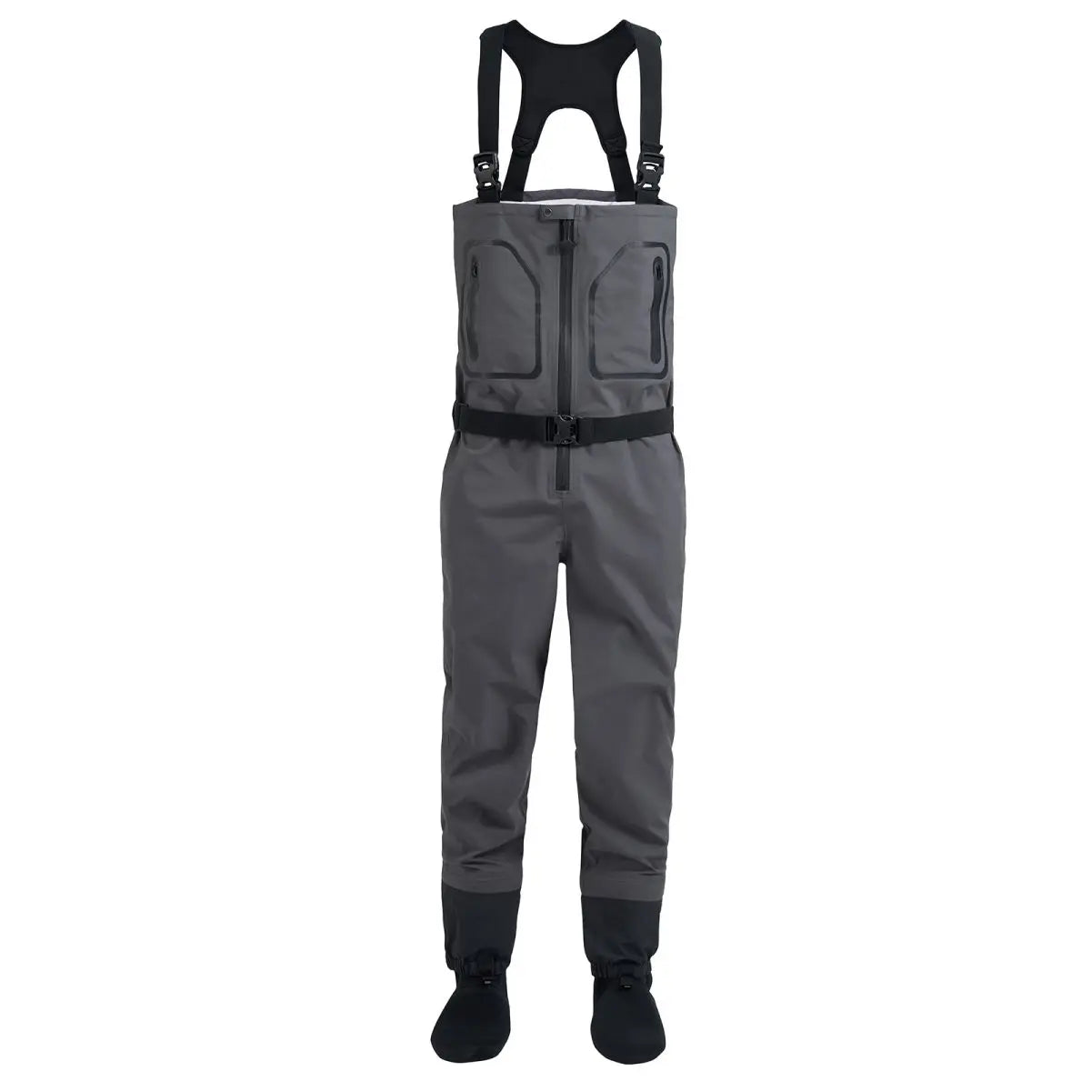 Fly Fishing Wading Pant for Men 3-Layer Breathable With Neoprene Socks Light Weight 100% Waterproof