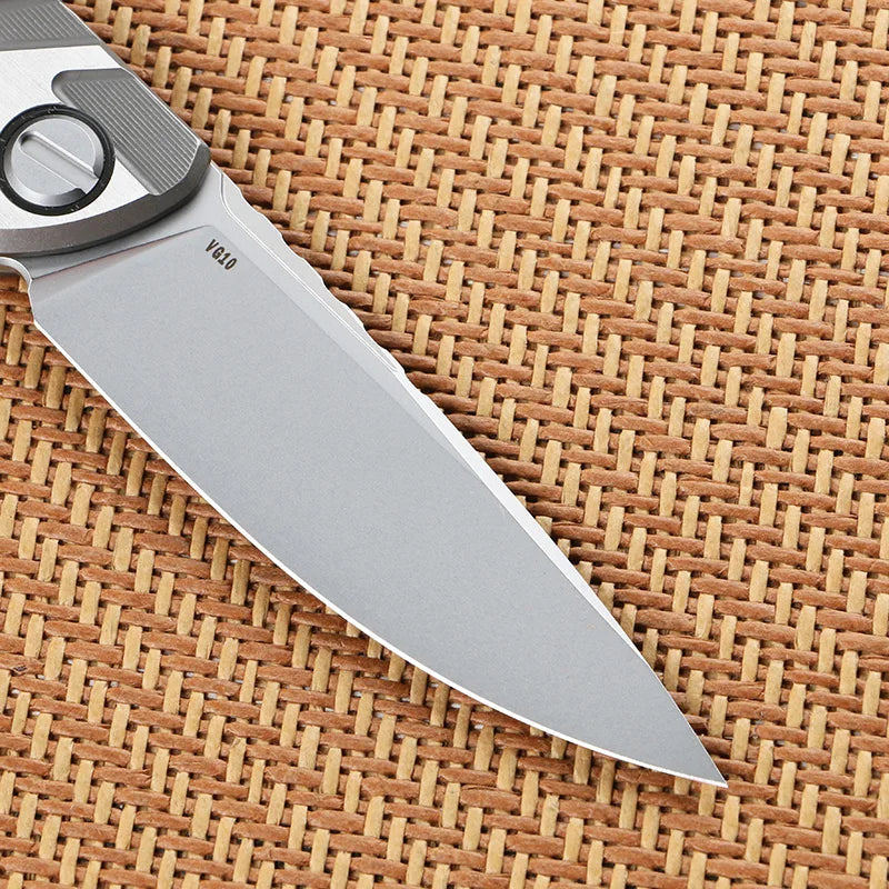 Green Thorn F95T CD Folding Knife VG10 Blade Material Titanium Alloy Handle Outdoor Camping Fishing Portable Practical EDC Tool