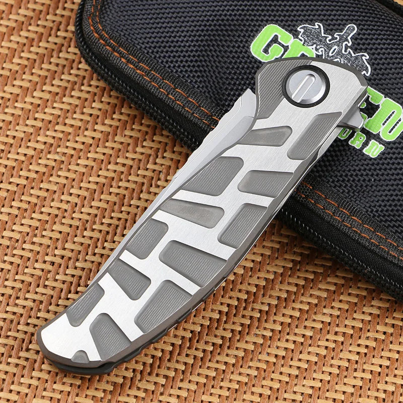 Green Thorn F95T CD Folding Knife VG10 Blade Material Titanium Alloy Handle Outdoor Camping Fishing Portable Practical EDC Tool