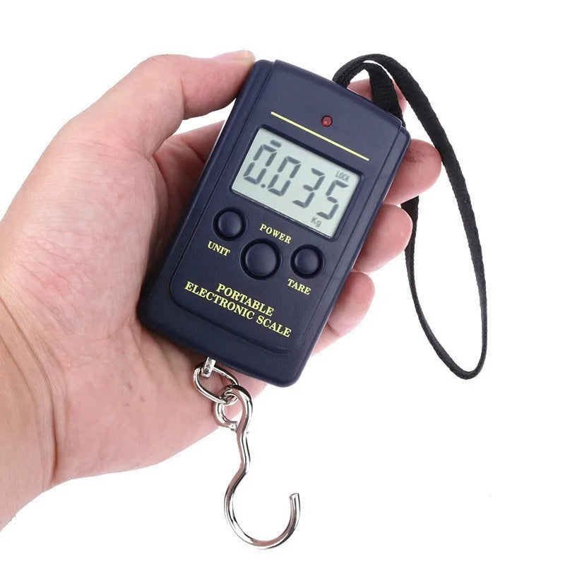 40kg X 10g Mini Digital Scale for Fishing Luggage Travel Weighting Steelyard Hanging Electronic Hook Scale, Kitchen Weight Tool