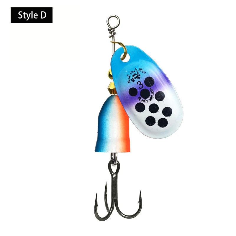 Metal Rotating Vibration Bait Bionic Fishing Lures High Quality Hard Baits With Sharp Hooks Fishing Tackle Fishing Accessories