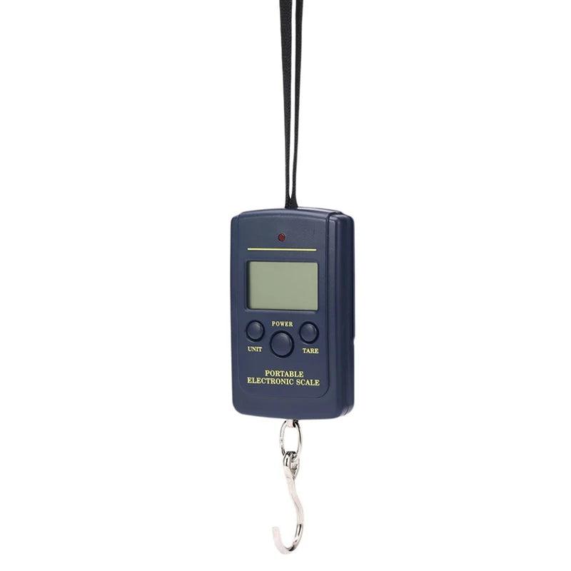 40kg X 10g Mini Digital Scale for Fishing Luggage Travel Weighting Steelyard Hanging Electronic Hook Scale, Kitchen Weight Tool