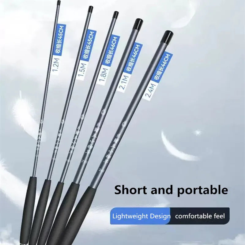 Small Fishing Rod, Ultra Light and Ultra-Fine Short Section Hand-Held Fishing Rod, Beginner Fishing Rod Set, Stream Rod