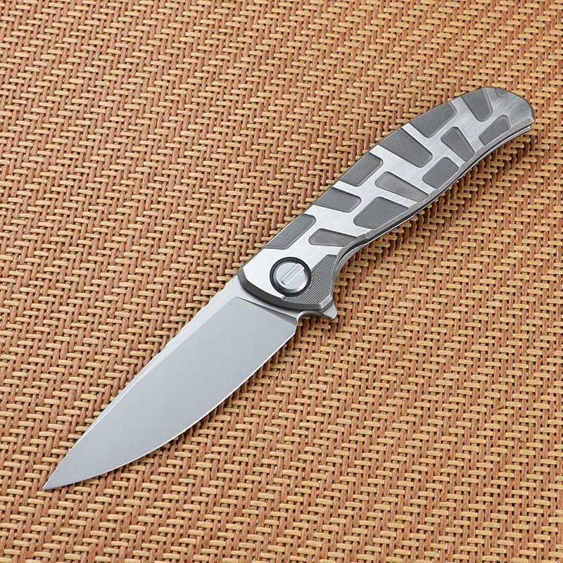 Green Thorn F95T CD Folding Knife VG10 Blade Material Titanium Alloy Handle Outdoor Camping Fishing Portable Practical EDC Tool