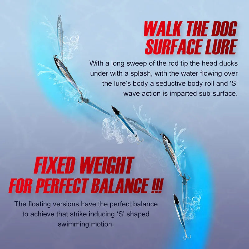 NOEBY Stickbait Pencil Fishing Lure 160mm 58g 190mm 86g Floating Topwater Wobbler Big Game Hard Bait GT Tuna Sea Fishing Lures